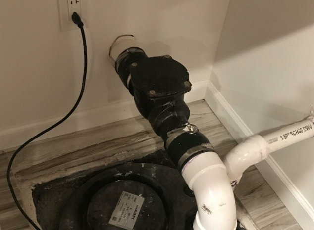 Plumbing system in a house