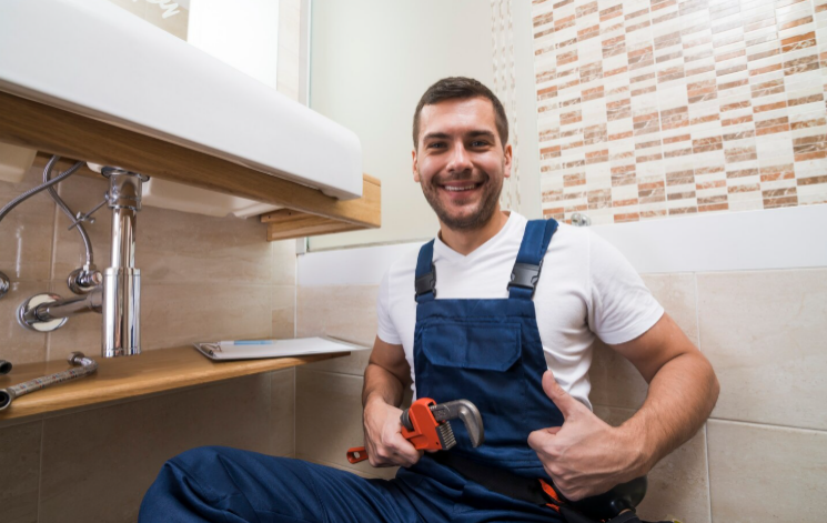 Plumber performing preventive plumbing maintenance in Coram NY residence