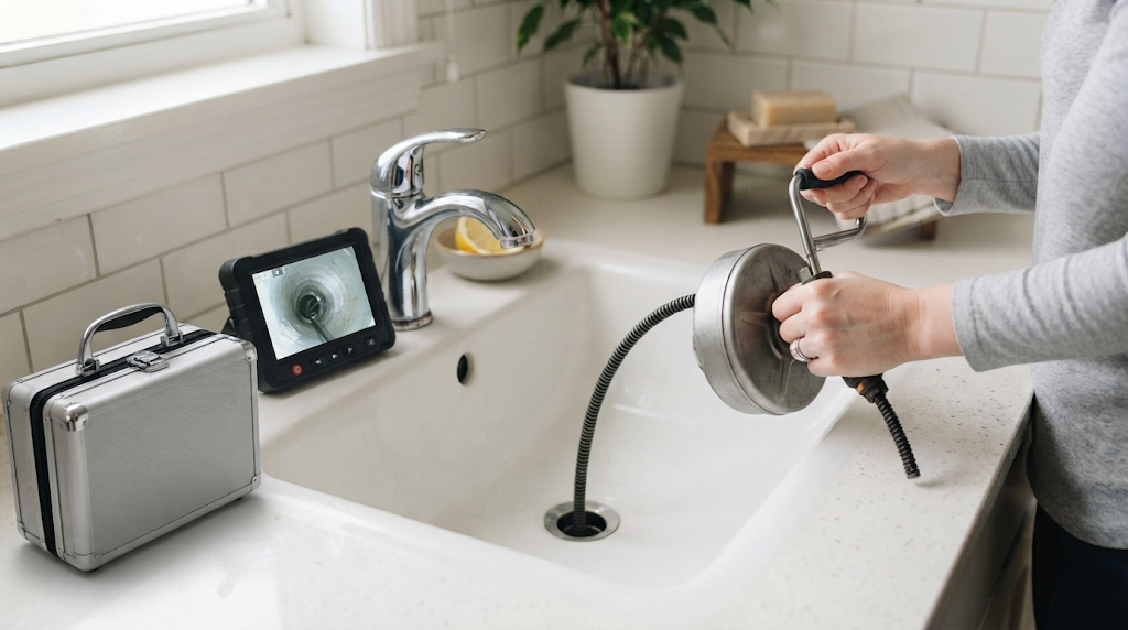 Professional drain inspection can help identify why a clog keeps returning.
